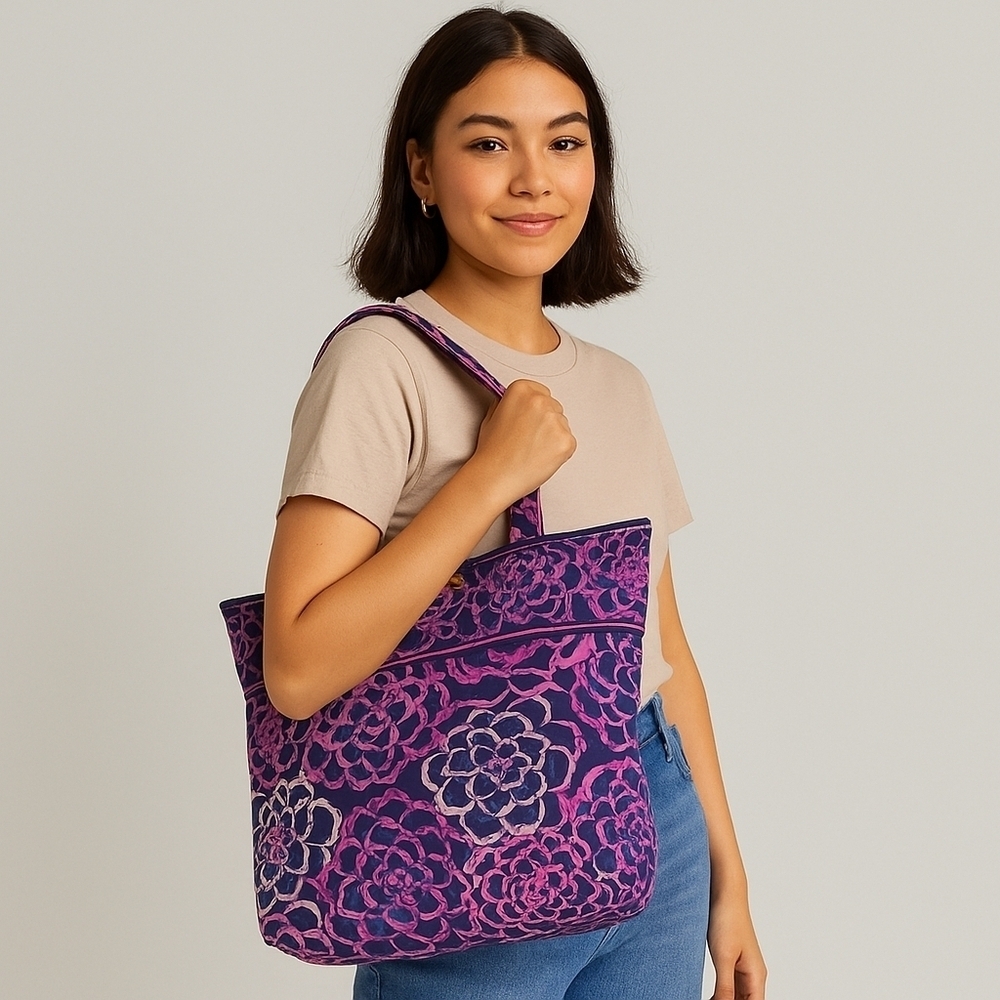 Vera Bradley Vera Tote Bag – Katalina Pink – EUC